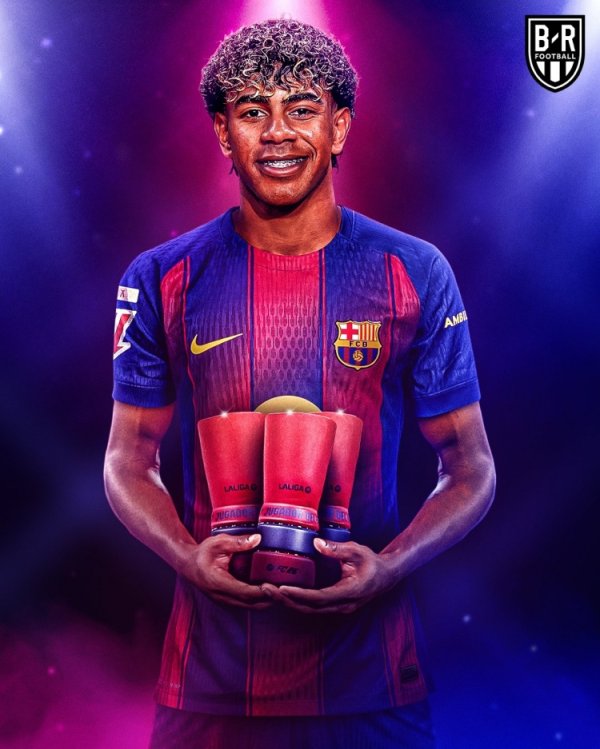 线上配资开户网 单赛季3次获得月度最佳奖项！亚马尔是2013年奖项设立以来首人